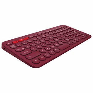 ロジクール ワイヤレスキーボード 無線 キーボード 薄型 小型 K380RD Bluetooth ワイヤレス Windo・・・