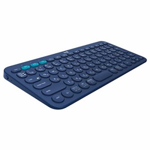 ロジクール ワイヤレスキーボード 無線 キーボード 薄型 小型 K380BL Bluetooth ワイヤレス Windo・・・