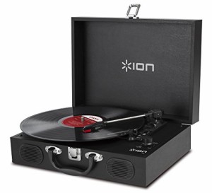 ION Audio ポータブルレコードプレーヤー スーツケース型 スピーカー内蔵持ち運び 電池でも稼働 Vinyl Tr・・・