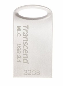 トランセンドジャパン トランセンド USBメモリ 32GB【MLC採用】USB 3.1 キャップレス コンパクトタイプ ・・・