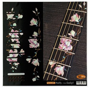 Jockomo マグノリア 花 Tree Of Life ギターに貼る ポジションマーク インレイステッカー