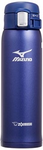 象印 水筒 直飲み 軽量ステンレスマグ 「MIZUNO」モデル 480ml ブルー SM-SM48-AA