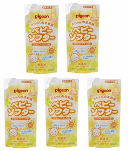 【まとめ買い】ピジョン ベビーランドリー ベビーソフター 詰替用 500ml×5個