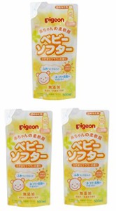 【まとめ買い】ピジョン ベビーランドリー ベビーソフター 詰替用 500ml×3個