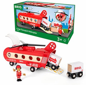 BRIO (ブリオ) WORLD カーゴヘリコプター [全8ピース] 対象年齢 3歳~ (ヘリコプター 木製 おもちゃ)・・・