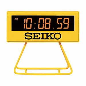 セイコークロック(Seiko Clock) 目覚まし時計 置き時計 デジタル ミニタイマークロック 黄色 93×104×・・・