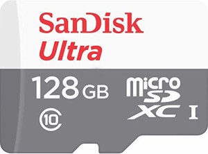 SanDisk microSDXC ULTRA 128GB 80MB/s SDSQUNS-128G Class10 サン・・・