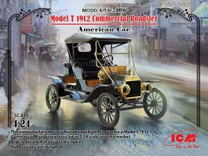 ICM 1/24 T型フォード 1912 ロードスター 量産型 プラモデル 24016