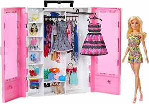 バービー(Barbie) バービーとピンクなクローゼット ドール＆ファッションセット 【着せ替え人形・ハウス 】【ドール・・・