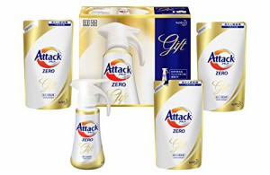 【洗剤ギフト】 アタックZERO ワンハンドプッシュ400ｇ*1本 つめかえ360ｇ*3袋 (抗菌+プラス 24時間部屋・・・