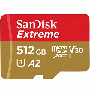 microSDXC 512GB サンディスク Extreme UHS-1 U3 V30 4K Ultra HD A2対応・・・