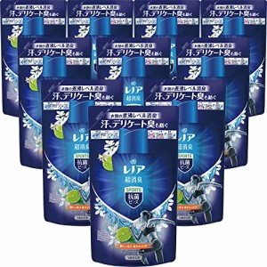 [ケース販売] レノア 超消臭 抗菌ビーズ スポーツ クールリフレッシュ＆シトラス 詰め替え 430mL×10袋