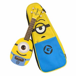 【KIWAYA】UKULELE MINIONS MN-20 ソプラノウクレレ 専用ケース付 (パイナップル型 ミニオン ・・・