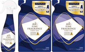 ファーファ ファインフレグランス ファブリック ミスト オム クリスタル ムスク の香り 本体 (300ml) + 詰替・・・