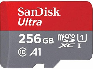 サンディスク microSDXC 256GB 超高速UHS-I U1 + JNHオリジナルSDアダプター + 保管用クリ・・・