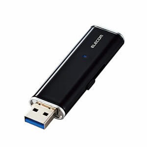 エレコム 外付けSSD ポータブル 128GB USB3.2(Gen1)対応 超小型 ブラック データ復旧サービスLit・・・