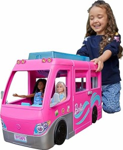バービー(Barbie) 【オンライン限定】ドリームキャンピングカー おおきなすべりだいつきプールもたのしめる 7つのエ・・・
