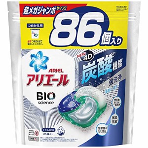 [大容量] アリエール ジェルボール4D 洗濯洗剤 詰め替え 86個