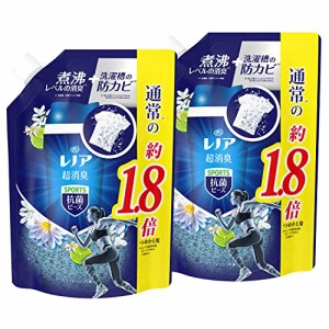 【まとめ買い】 レノア 超消臭+ 抗菌ビーズ スポーツ クールリフレッシュ＆シトラス 詰め替え 760mLx2袋