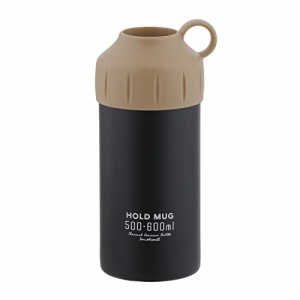 ベストコ ステンレス ペットボトル ホルダー 500ml 600ml ブラック NQ-0004 500~600ml用 H・・・