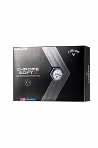 キャロウェイ(Callaway) ゴルフボール CHROME SOFT X 2022 1ダース(12個入り) 4ピース ホワイト