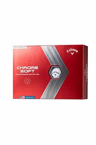 キャロウェイ(Callaway) ゴルフボール CHROME SOFT 2022 1ダース(12個入り) 3ピース ホワイト