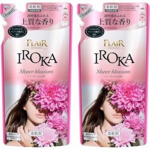 フレアフレグランス 柔軟剤 IROKA(イロカ) シアーブロッサムの香り 詰め替え 480ml 2個 (480ml×2個)