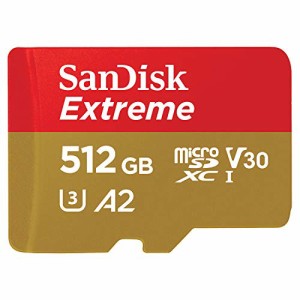 SanDisk microSDXC UHS-I カード 512GB Extreme 超高速タイプ（読込最大190MB/s・・・