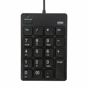 サンワサプライ USBテンキー(Type-Cコネクタ・USB2.0ハブ付き) NT-18CUHBK