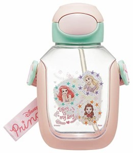 スケーター 水筒 ストロー付き 530ml ディズニー プリンセス 23 ストロー水筒 ワンプッシュ 子供用 女の子 P・・・