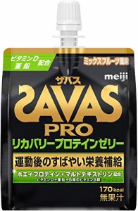 ザバス(SAVAS) リカバリープロテインゼリー ミックスフルーツ風味 180g×6個 明治