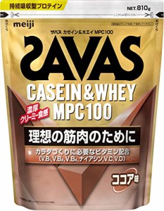 ザバス(SAVAS) カゼイン＆ホエイ MPC100 ココア味 810g 明治