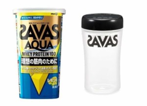 明治 ザバス SAVAS プロテイン (アクア ホエイプロテイン100 レモン風味 280g、ザバス プロティンシェイカー)