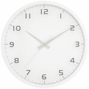 レムノス 電波時計 アナログ ABS樹脂 ホワイト nine clock LC08-14W WH Lemnos