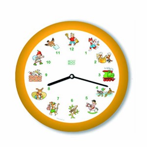 KOOKOO （クークー）キンダーリーダー 黄色 小さな壁掛け時計 掛け時計 ドイツの子供たちの歌が時を知らせる 子供部・・・