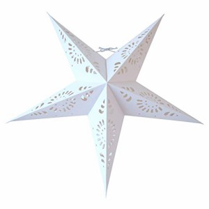 Sunny day fabric 星型ペーパーランプシェード アドベントスター 【タイプ2】 ホワイト ヨコ約60cm×・・・