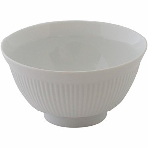 白山陶器 小丼 白 (約)φ14×7.5cm よしず彫 波佐見焼 日本製