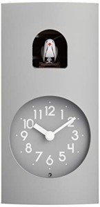 レムノス カッコー時計 掛け置き兼用 ブック— 灰 Bockoo GF17-04 GY Lemnos 8.9×18.2×・・・