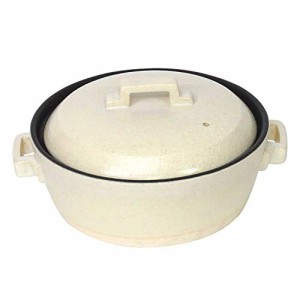 マルヨシ陶器(Maruyoshitouki) 土鍋 STYLE WHITE 7号 セラミック加工IH M1074