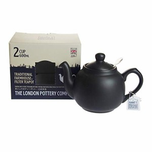 LONDON POTTERY(ロンドンポタリー) ファームハウス ティーポット 2カップ用 マットブラック