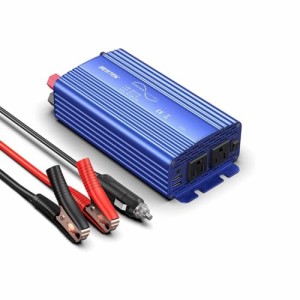 BESTEK 正弦波 インバーター シガーソケット コンセント 500W DC12VをAC100Vに変換 USB2ポート・・・