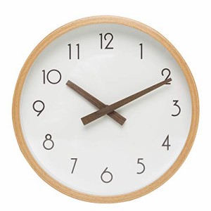 木製の掛け時計式掛け時計天然木製の針と のムーブメントの現代北欧スタイルの直径22 CMが簡単で、数字がはっきり見えます・・・