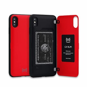 TORU CX SLIM iPhone Xs/iPhone X ケース スリム カード 収納背面 2枚 IC Suica・・・