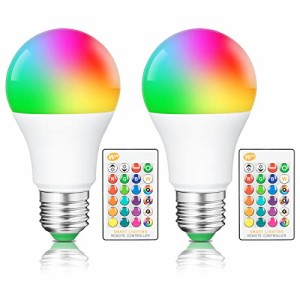 Haian Support LED電球 E26口金 40W形相当 6W 500LM 昼白色 RGB 16色 調光調色 カ・・・