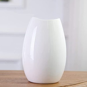 花瓶 白 陶器 花器 フラワーベース ホワイト白い 大 20cm かびん 北欧 セラミック おしゃれ 生け花 インテリア・・・
