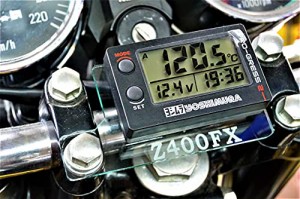 D-4-1 Z400FX ガラス調 アクリル製 ヨシムラ油温計 PRO-GRESS 2 用 取付ステー カスタム 等に