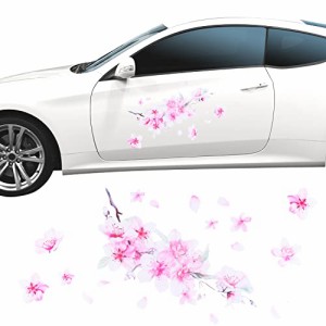 【UNENAKA】 車のステッカー 桜ステッカー （洗車の際も安心の防水仕様） 車 ステッカー 防水 桜 「車以外にも ・・・