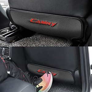 トヨタ カムリ-対応 キックガード カーボン調 CAMRY シートバック プロテクター カスタム ドレスアップ 運転席/・・・