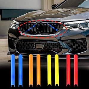 BMW F30 F32 グリル ストライプ、2X V バー フロント キドニー グリル トリム BMW ユニバーサル F・・・