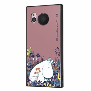 イングレム AQUOS sense7 ケース 耐衝撃 カバー KAKU ムーミン MOOMIN ムーミンと花畑